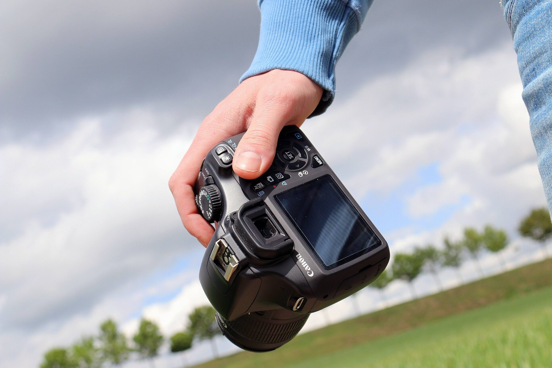 fototoestel bij wandeling