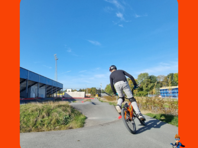 BMX op de pumptrack in Veendam