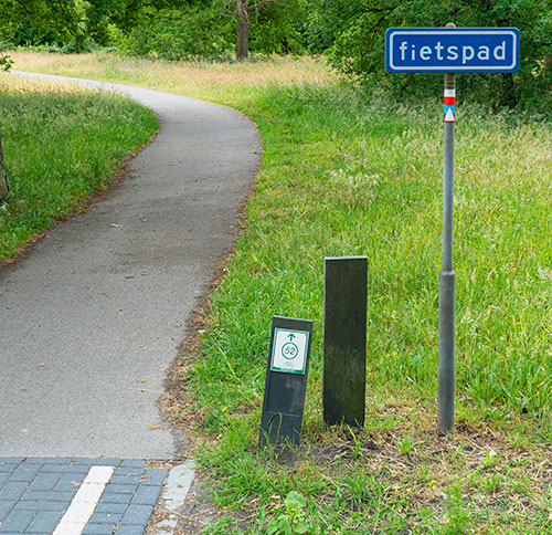 bordjes fietsroutes fietsknooppunten veendam, veenkoloniën