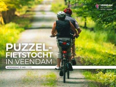 Puzzelfietstocht in Veendam